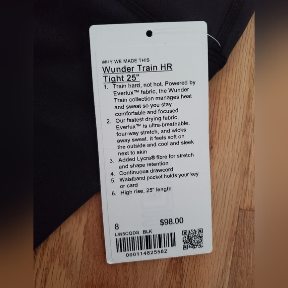Brand New Lululemon Wunder Train Leggings - Picture 2 of 3